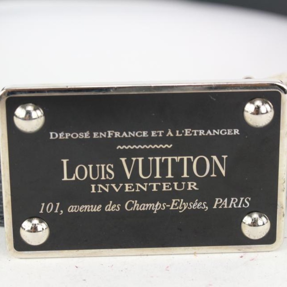 Louis Vuitton Damier Graphite two-sided belt